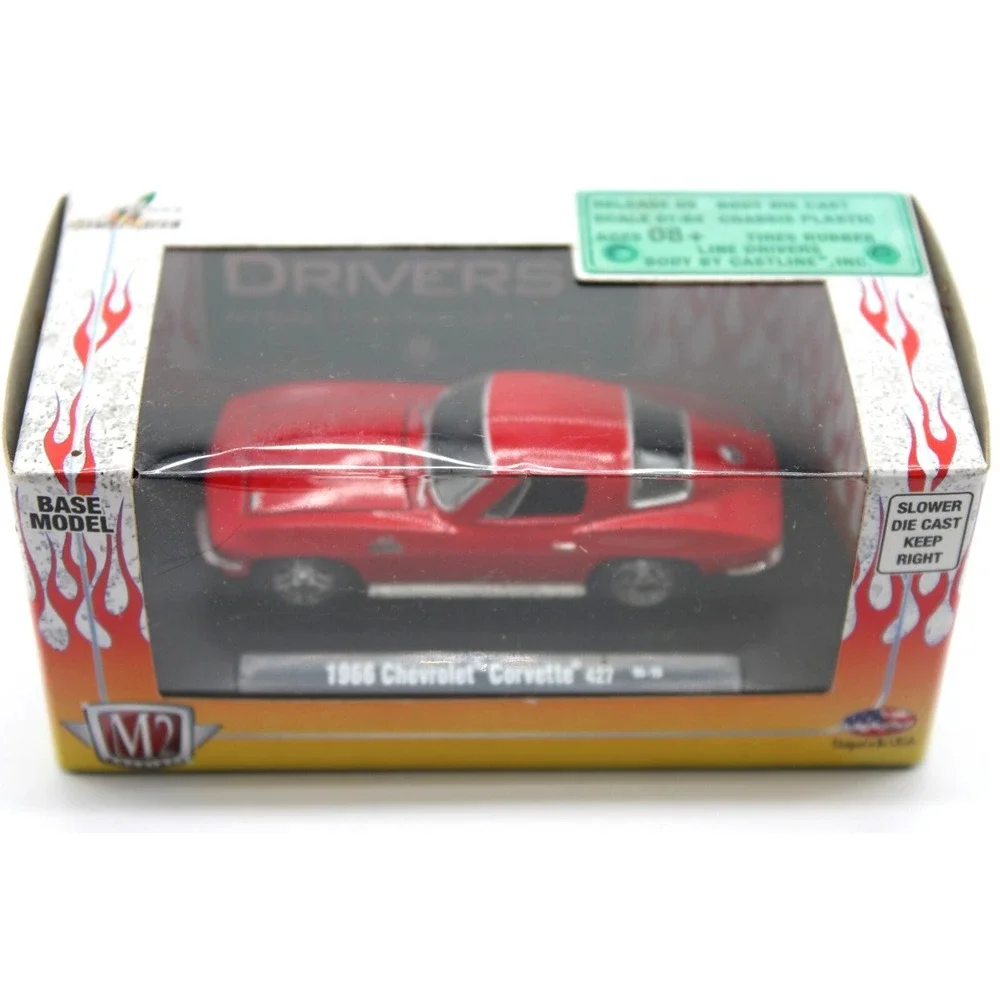 M2 Machines 1966 Chevrolet Corvette 427 1:64 Scale Red Die-Cast Model NEW IN BOX
